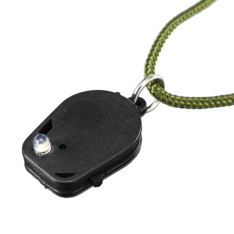 Professional Pocket Military Compass Compact Baseplate Pocket Hiking Sighting Walking LED light