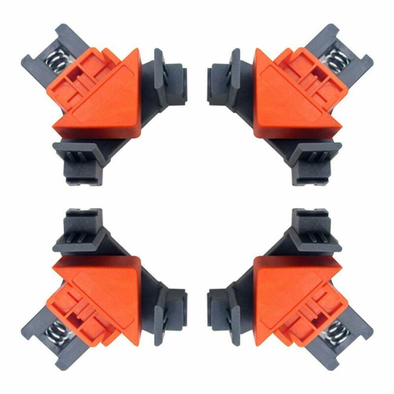 4pcs Woodworking 90 Degree Right Angle Clamp Clip Quick Picture Frame Corner Clamp
