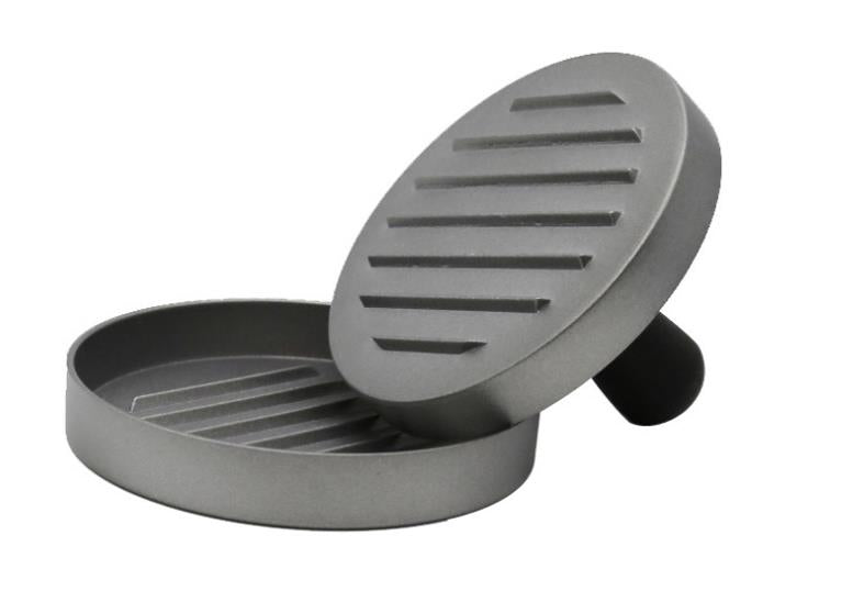 Honana KC-618 Round Shape Hamburger Press Aluminum Alloy Hamburger Meat Press Mold