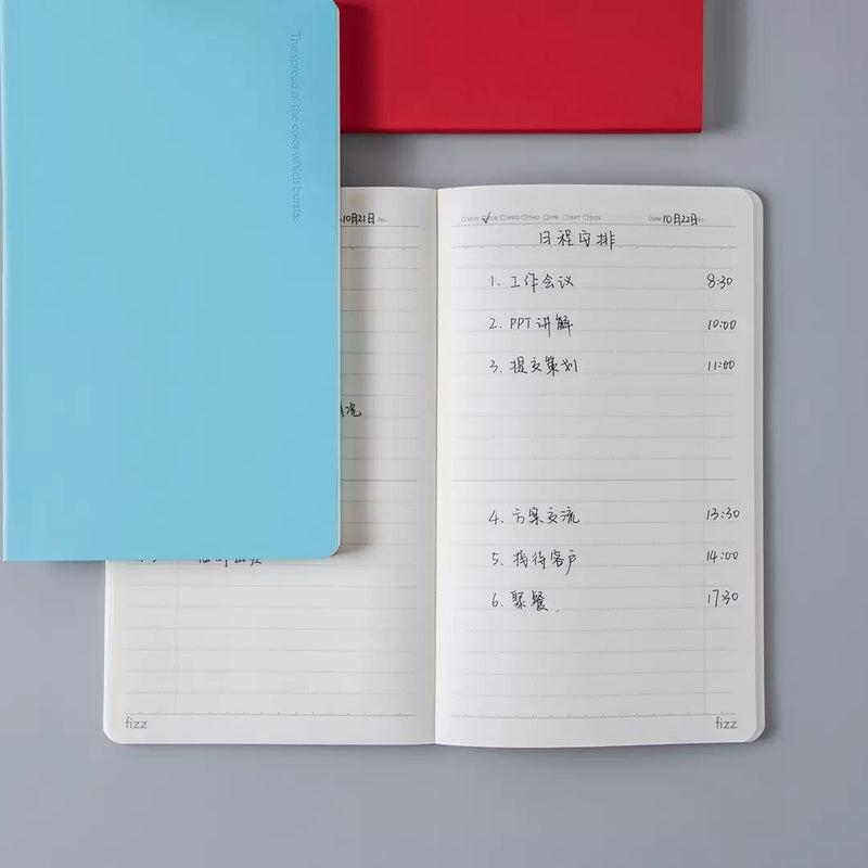 Fizz 1 Piece PU Cover Notebook Portable Travel Notepad Students Journal Diary Office School Supplies from Xiaomi Youpin