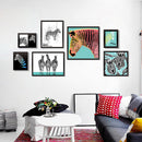 Miico Seven-dimensional Stereo Photo Frame Art Zebra Wall Sticker