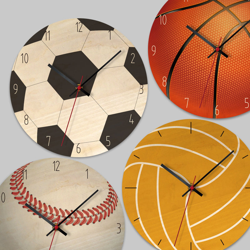 Loskii APC027 Creative Ball Wall Clock Mute Wall Clock Quartz Wall Clock For Home Office Decorations