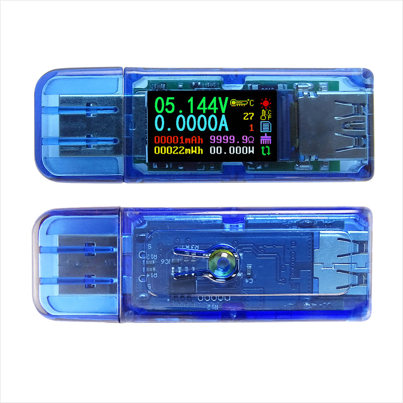 Upgraded RIDEN AT35 USB3.0 IPS HD Full Color Display USB Tester 30.000V 4.0000A 5-Digits Resolution
