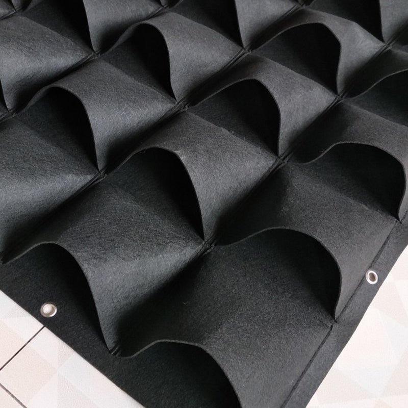 64 Pocket Garden Planter Wall Hanging Herbs Plant Seedling Bags Home Decor