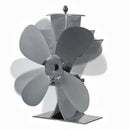 4 Blades Aluminum Fireplace Fan 1100rpm Quiet Heat Powered Stove Fan Wood Burning Eco-Friendly Efficient Heat Distribution