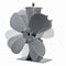 4 Blades Aluminum Fireplace Fan 1100rpm Quiet Heat Powered Stove Fan Wood Burning Eco-Friendly Efficient Heat Distribution