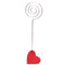 Red Stand Circle Iron Clip Card Stand Photo Card Holder Memo Paper Message Clip Desk Decor