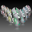 HXSJ M70GY 2400DPI 2.4G 6D Colorful Backlit Wireless Rechargeable Gaming Mouse for Anne Pro 2 Laptop Computer PC