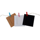 Chic 10 Pcs Paper Photo Film Frame Wall Picture Album DIY Hanging + Rope Ca S4K2