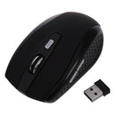 2.4GHz Optical Wireless Mouse Wireless USB Black for PC B2Q8