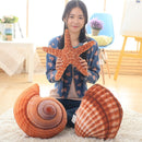 Marine Life Plush Pillows Conch & Shell & Starfish Stuffed Plush Toy Cute Cushion Dolls