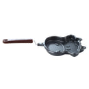 Kitchen Cow Head Design Black Frying Pancakes Pan L1U8