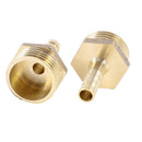 2PCS Brass 6mm Air Gas Pipe Hose Barb 1/2" PT Male Thread Couplings Adapter D8D2
