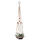 Macrame Flower Pot Planter Holder Basket Hanging Rope with Beads for Home Indoor Outdoor Decorations