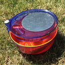 Bobing 22*10cm Full Magnetic Blue Fishing Lure Pot Portable Bait Bowl Pot Fishing Bait Tackle