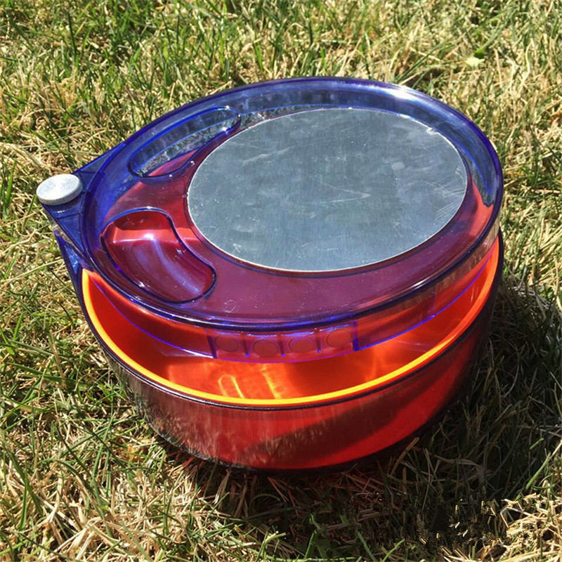 Bobing 22*10cm Full Magnetic Blue Fishing Lure Pot Portable Bait Bowl Pot Fishing Bait Tackle
