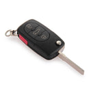 Key Casing Key Housing Replacement Housing for Audi A4 / A6 / A8 Black R1X8