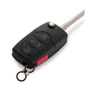 Key Casing Key Housing Replacement Housing for Audi A4 / A6 / A8 Black R1X8