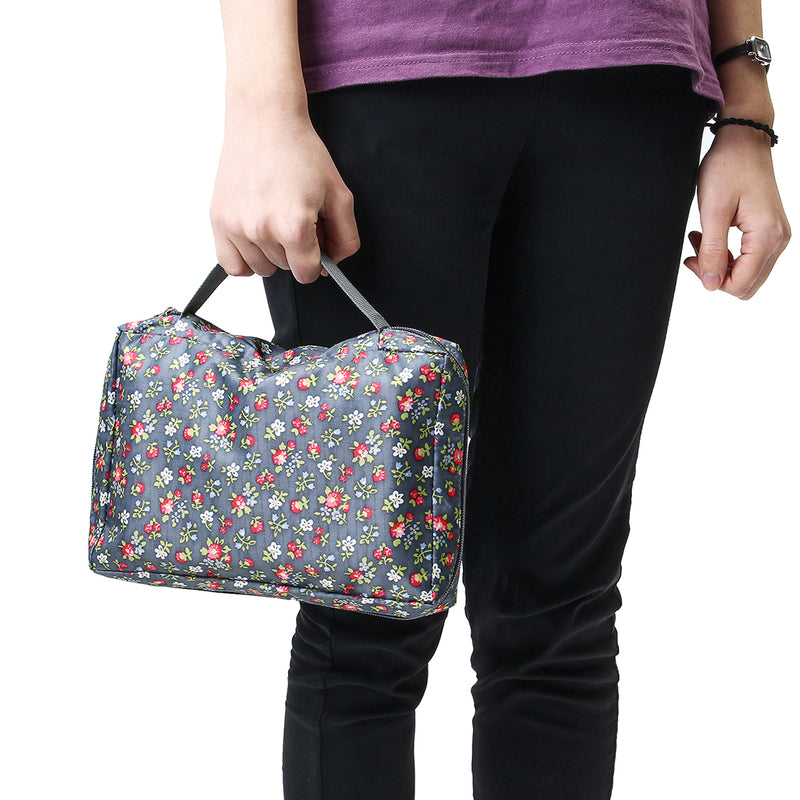 Bible Sturdy Cover Scripture Floral Canvas Hand Carry Handle Bag Storage