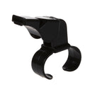 Black Plastic Pealess Finger Grip Sports Referee Whistle K3Z3