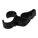 Black Plastic Pealess Finger Grip Sports Referee Whistle V3O5