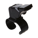 Black Plastic Pealess Finger Grip Sports Referee Whistle K3Z3