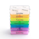 KCASA KC-JS0703 Portable Pill Case Organizer Weekly Travel Medicine Box Tablets Case Holder