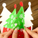 Christmas Tree Shaped Gift Cookie Candy Carrier Boxes Favor Bag Xmas Party Decorations