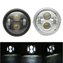 6.5inch 12V Motorcycle LED Round Headlight Hi/Lo Beam Bulb Cafe Racer Universal