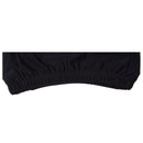 Woman Man Polyester Elastic Swimming Bathing Hat Cap Black K8K5