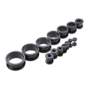 Set 14 ear taper stretcher Expander Plug black in stainless steel 316L J5F1