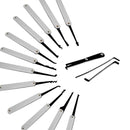 DANIU Transparent Practice Padlock with 12pcs Unlocking Lock Picks Set Key Extractor Tools