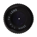 Black 25mm F1.4 CCTV Lens D1K6