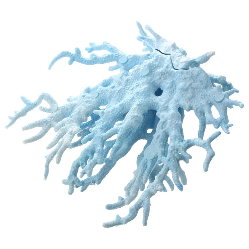 Aquarium Fish Tank Light Blue Artificial Plastic Coral Decor