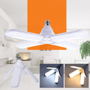 E27 60W 4 Blades Folding Angle Adjustable LED Light Bulb Home Pendant Lamp Decor AC95-265V