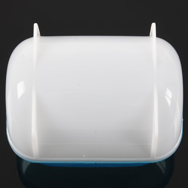 Pet Hamster Bathroom Bath Sand Room Sauna Toilet Blue White 10x7x7cm E4W5