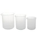150 250 500 ml beaker of clear plastic 3 pcs. Measuring cup tool N8I2