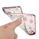 Bakeey Diamond Plating Clear Cover Soft TPU Flower Protective Case For Xiaomi Pocophone F1