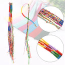 9 colorful thread friendship bracelets woven Hippie N9Z5