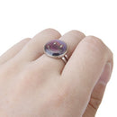 Ring of mood change of color size adjustable shape of face of smile K8Z5