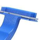 Blue Plastic Pet Dog Puppies Hair Shedding Grooming Brush Comb Y5D4
