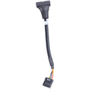 Black USB 2.0 9 Pin Female to USB 3.0 20 Pin Male Cable Adapter Connector F2C4