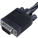 8 inch VGA Male to 3 RCA S-Video Female AV Video Cable Adapter U6W3