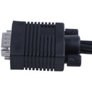 8 inch VGA Male to 3 RCA S-Video Female AV Video Cable Adapter U6W3