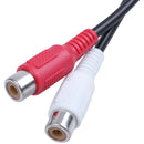 8 inch VGA Male to 3 RCA S-Video Female AV Video Cable Adapter U6W3