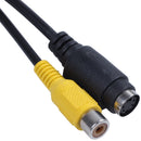8 inch VGA Male to 3 RCA S-Video Female AV Video Cable Adapter U6W3