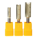 1/4 Inch Shank Double Flute Straight Router Bit Cutter CNC Carbide Wood Cutting Tool