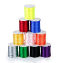 10 Rolls mixed cord in Nylon of colour beads chain of thread for the craft  Y9V3