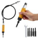 Electric Woodworking Carving Chisel Wood Carving Tool Set with 5 Cutter Head with Flexible Shaft