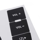 Matte Black Car Steering Wheel Button Repair Decals Stickers For VW Volkswagen Touareg 2004-2009